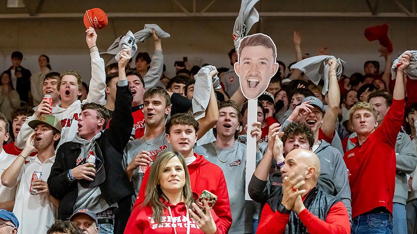 Image of crowds inside McCann Arena.